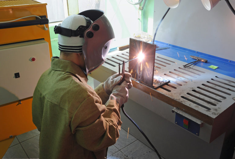 a professional machine welder