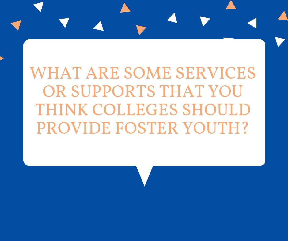 What are some supports or services that you think colleges should ...